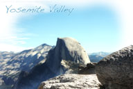Yosemite Valley view of Half Dome Yosemite Valley view of Half Dome